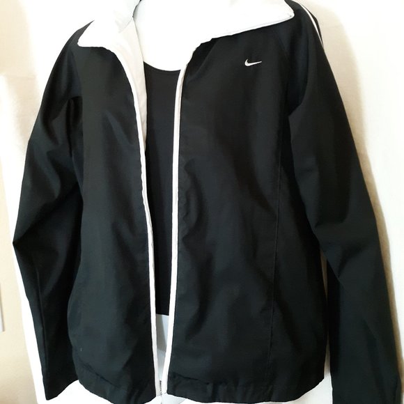 Nike Black White Stripe Track Jacket - Picture 2 of 16